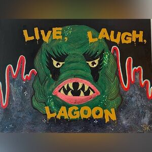 8x10 Live Laugh Lagoon Art Print